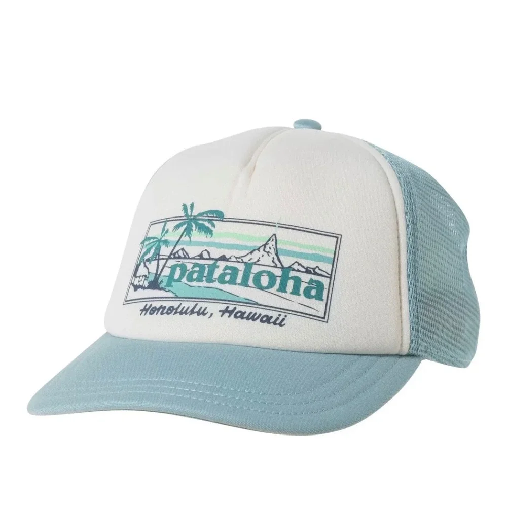 PATAGONIA Pataloha‎ Haleiwa Hawaii Trucker Hat RARE Cap Organic Cotton Snapback